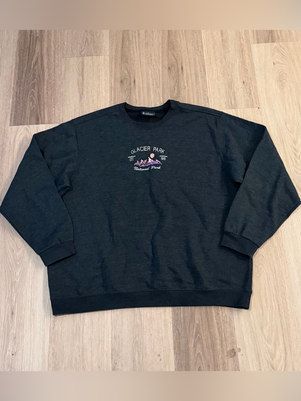 Lone Rock Clothing Glacier Park National Park Men’s Crewneck Sweatshirt size 2XL